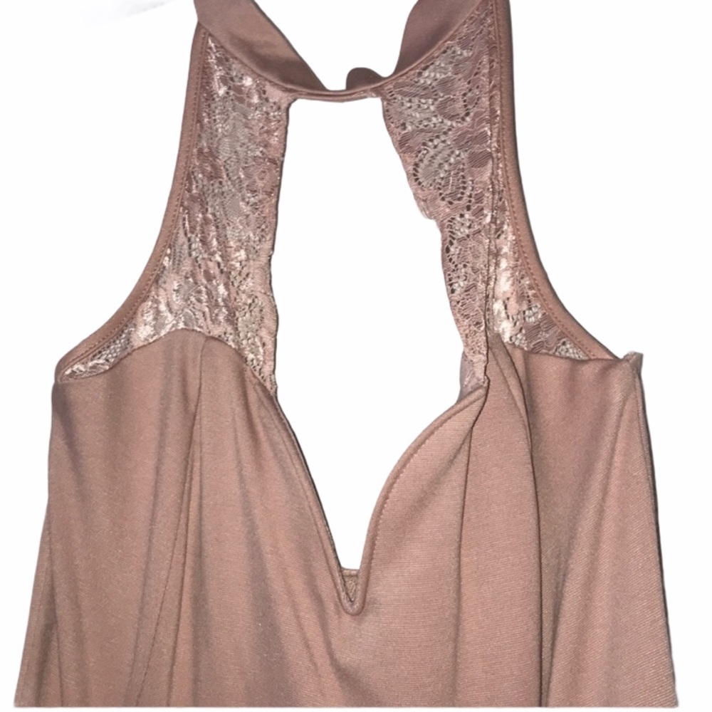 NWT Charlotte Russe Light Pink Lace Bodycon Dress